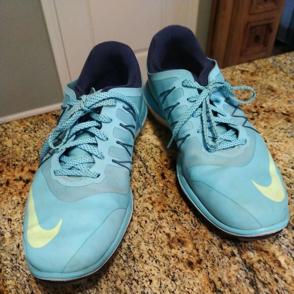 Nike Lunar Control Vapor 2 Men's Size 10 Blue Spikeless Golf Shoes 849971-400 - Picture 3 of 12